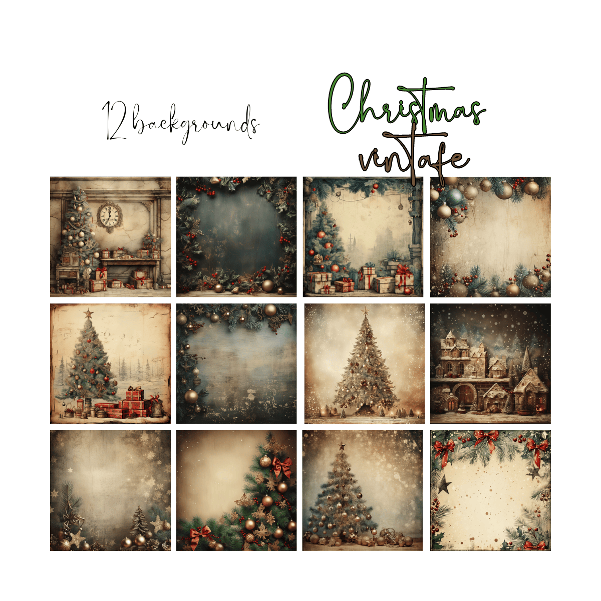 Zestaw Christmas Vintage 01
