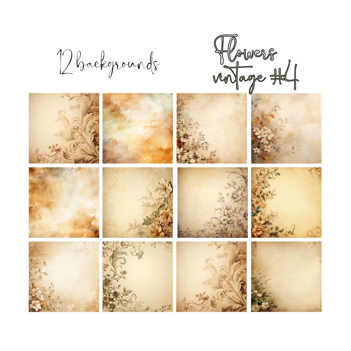 Zestaw Flowers Vintage 04