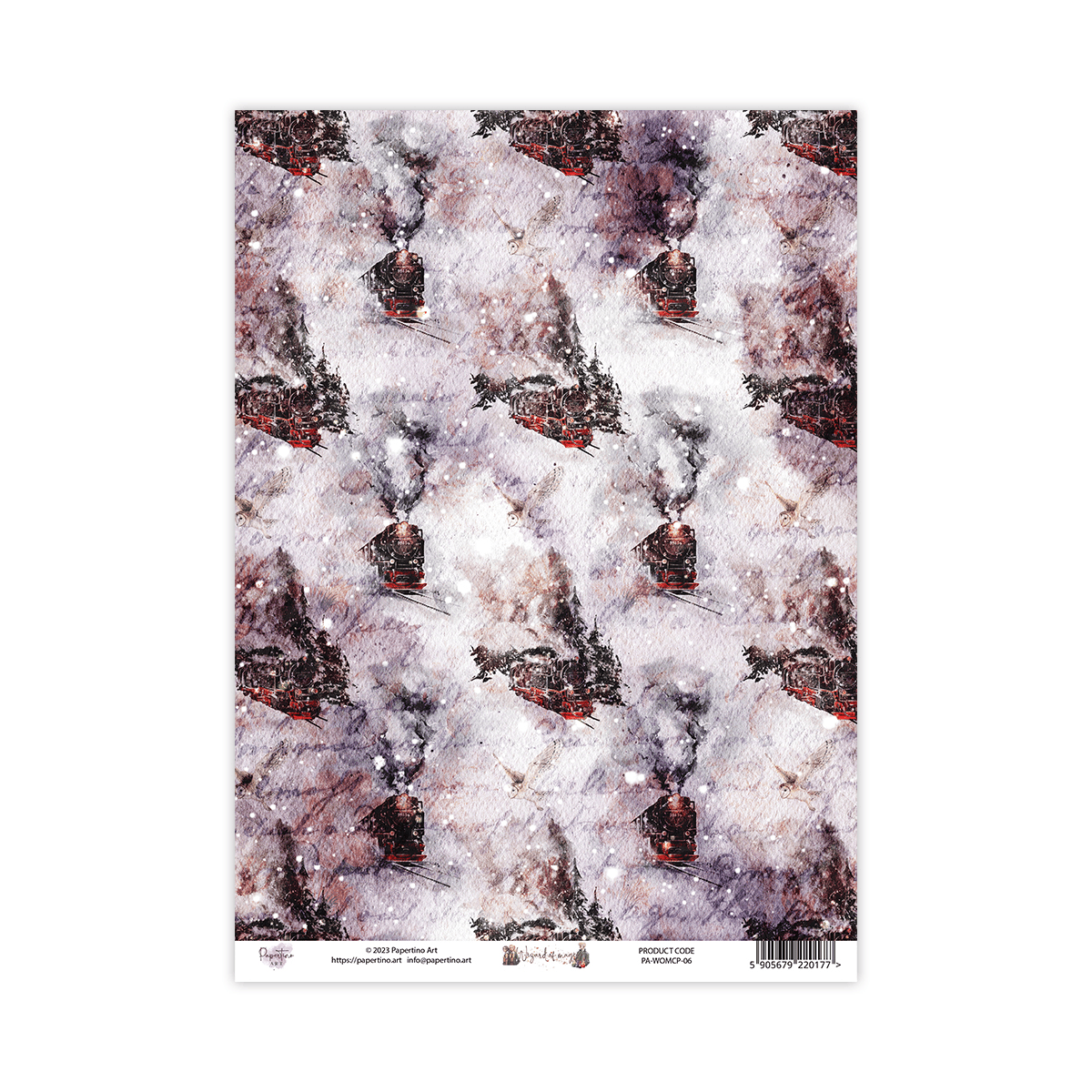 Arkusz papieru WIZARD OF MAGIC CREATIVE PAD 06 Papertino Art